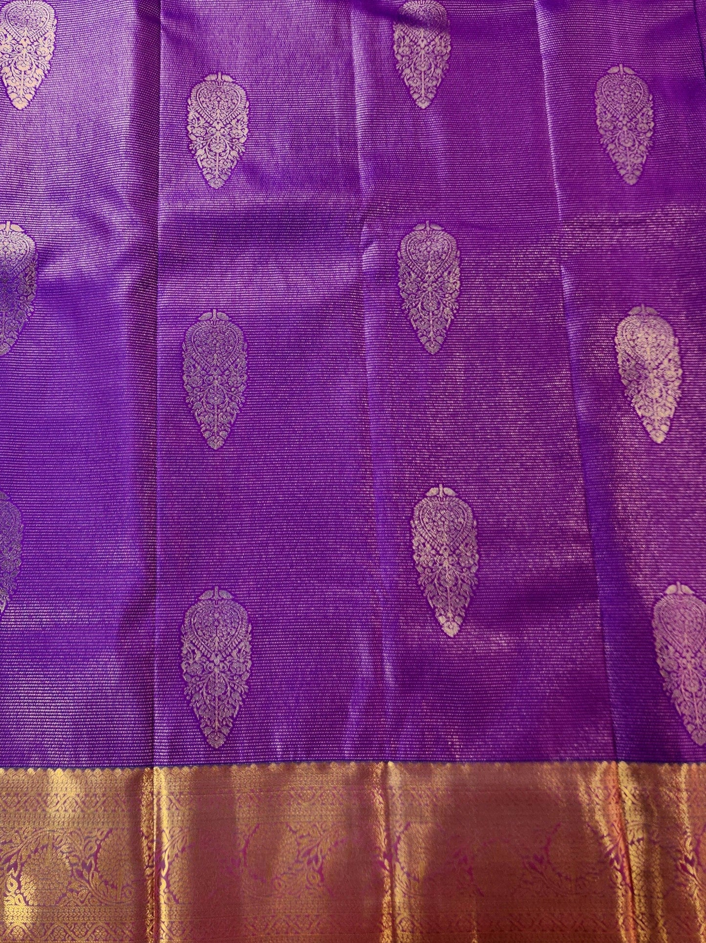 Ornate Radiance - Kancheevaram semi-silk saree