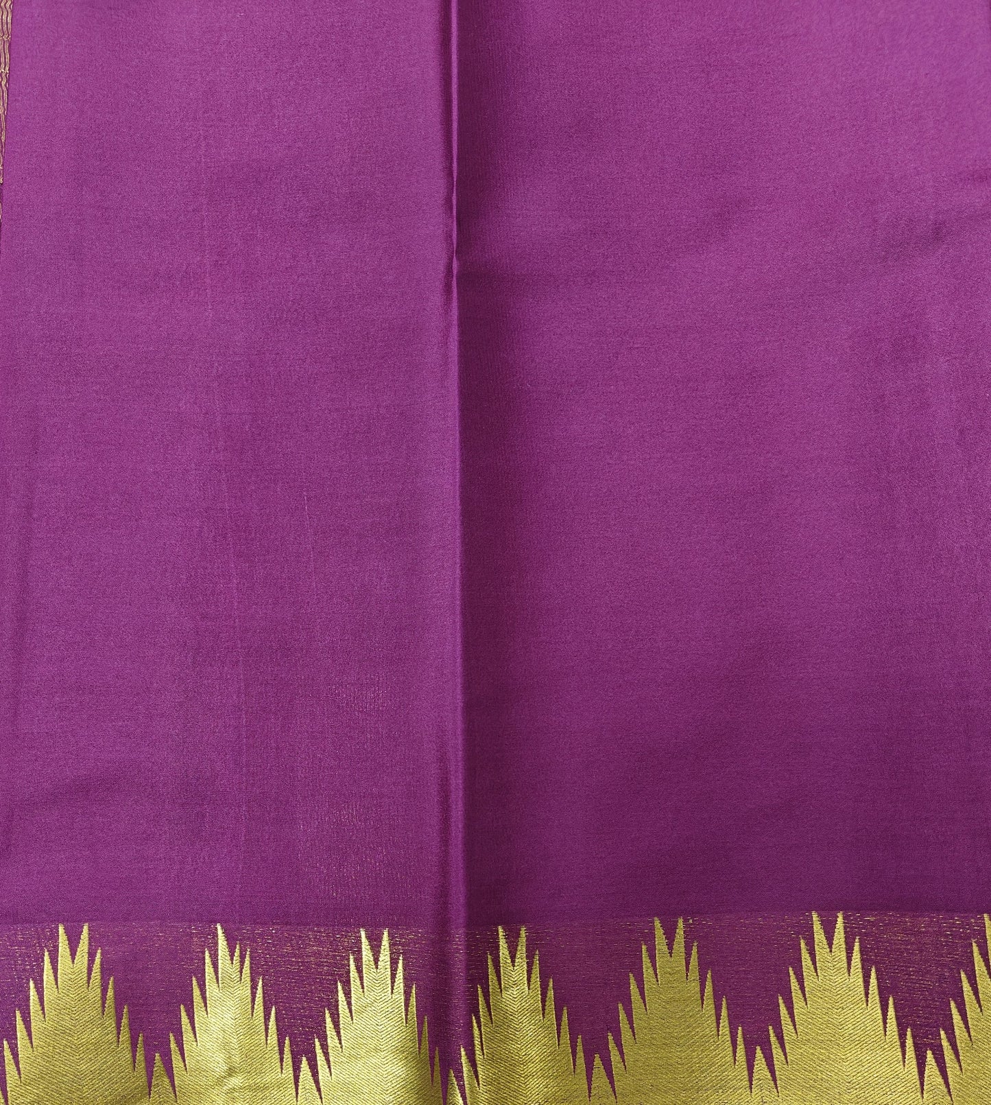Grace in Weave - Pure crepe 90grams Temple border saree