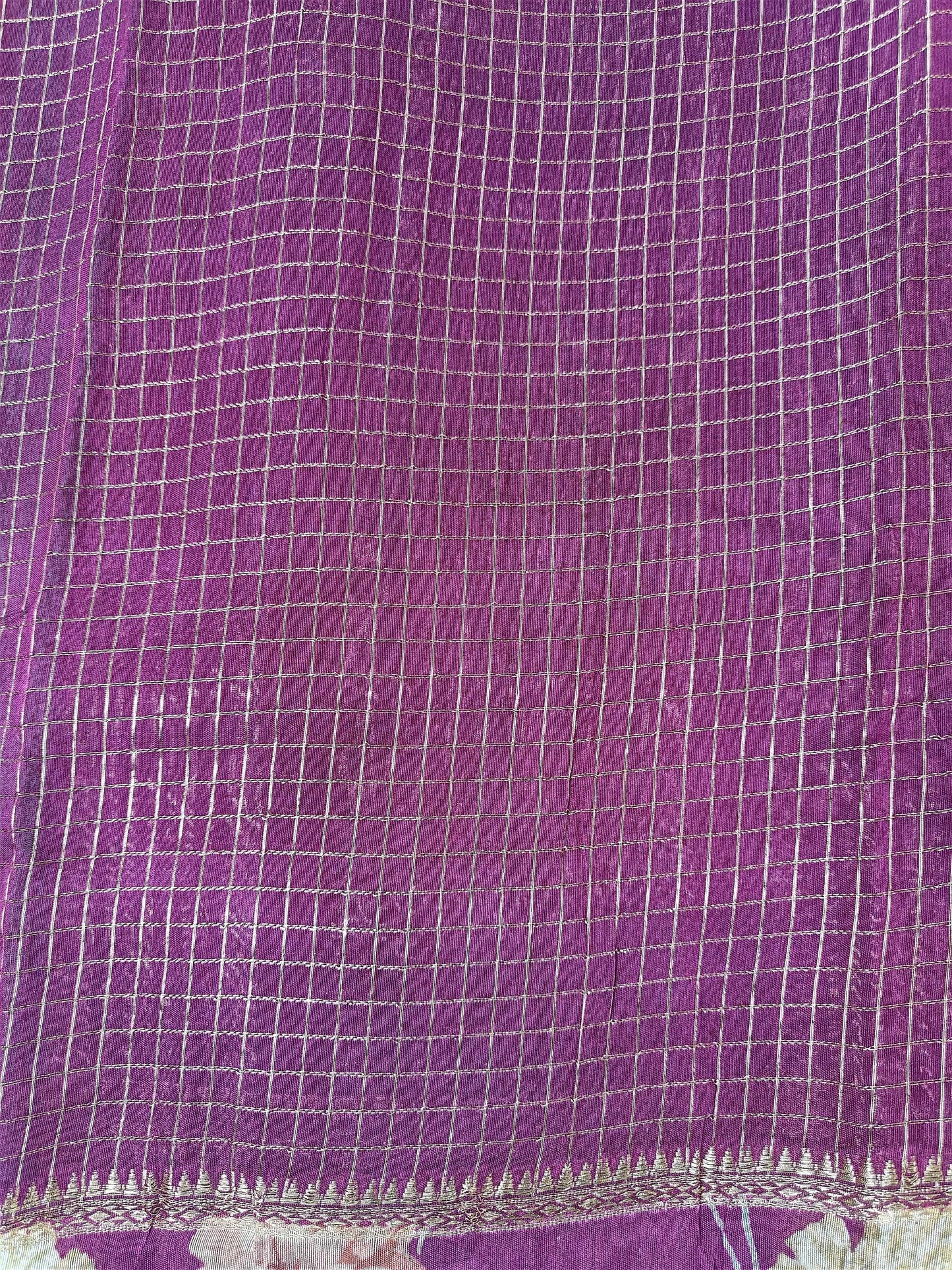 Midnight Bloom - Printed Saree