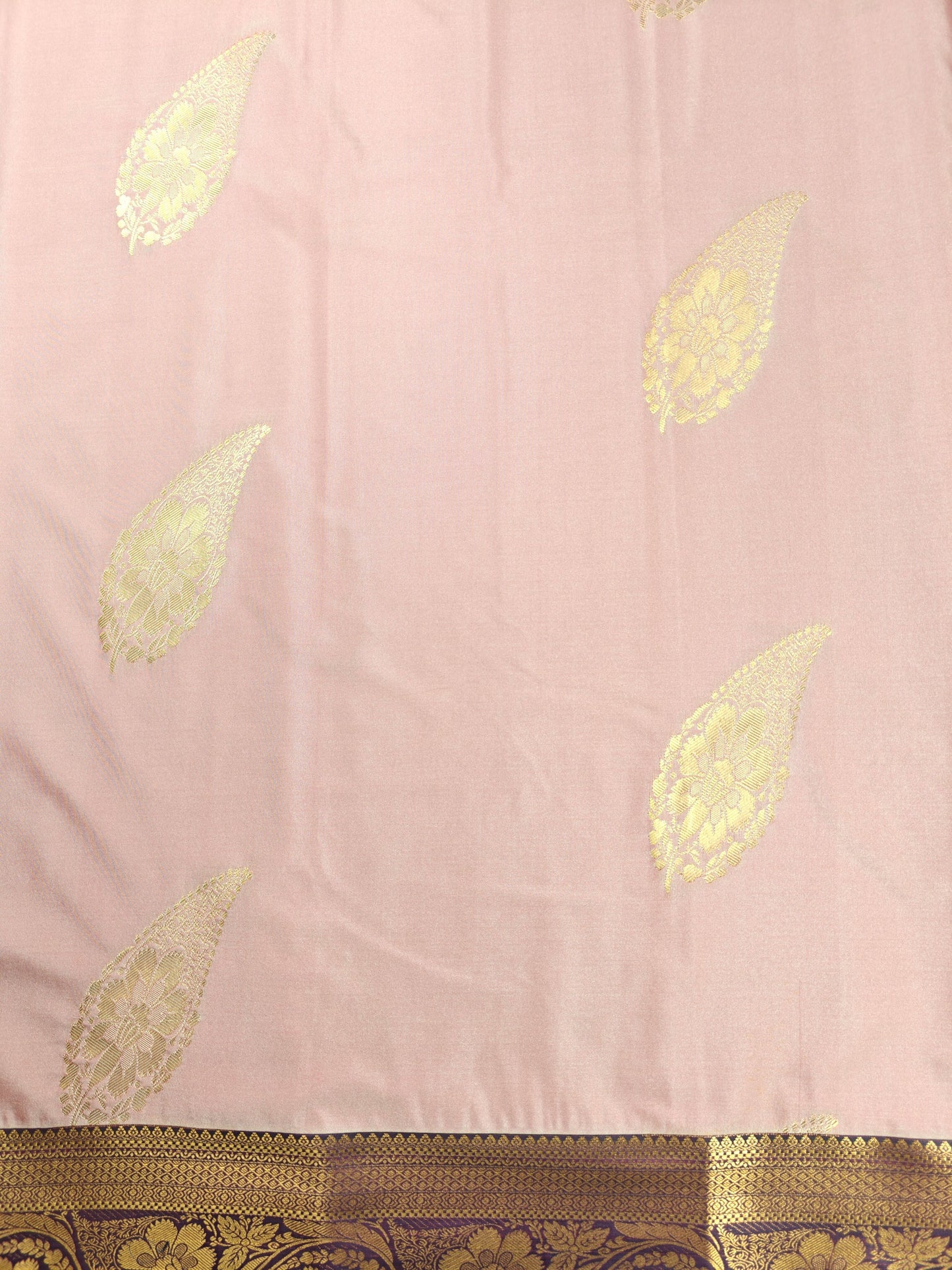 Loomed Weave - Kancheevaram semi-silk saree