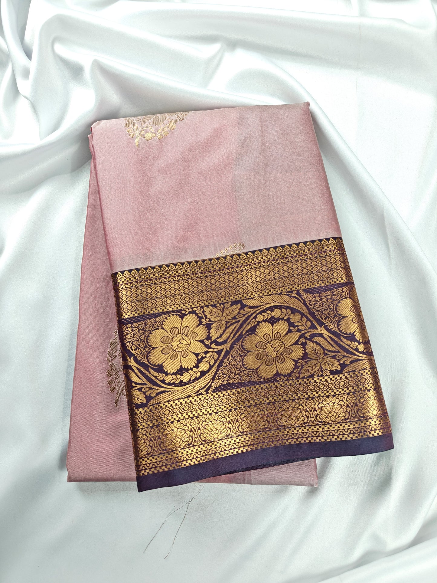 Loomed Weave - Kancheevaram semi-silk saree