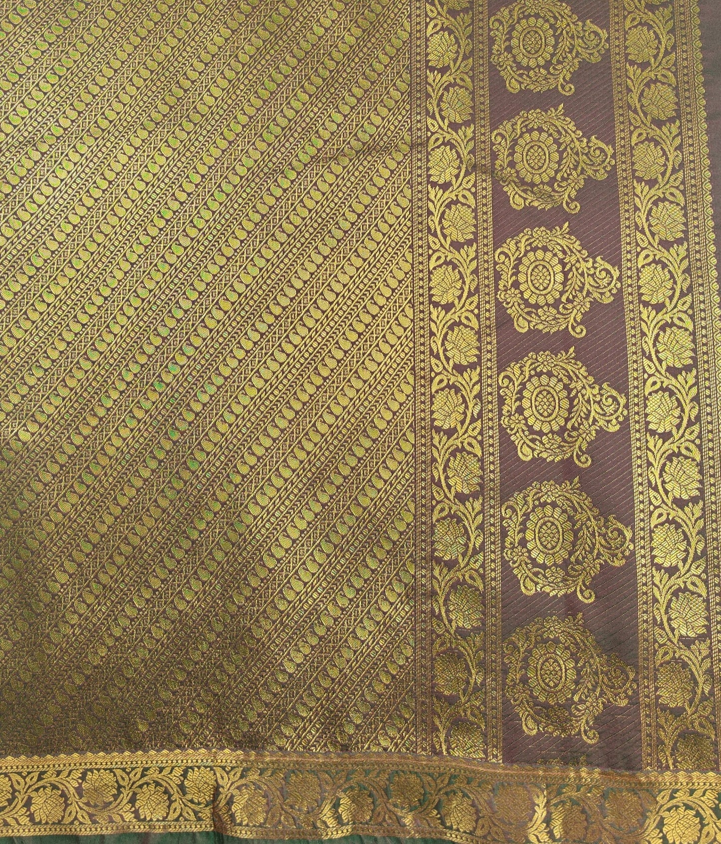 Kancheevaram semi-silk saree