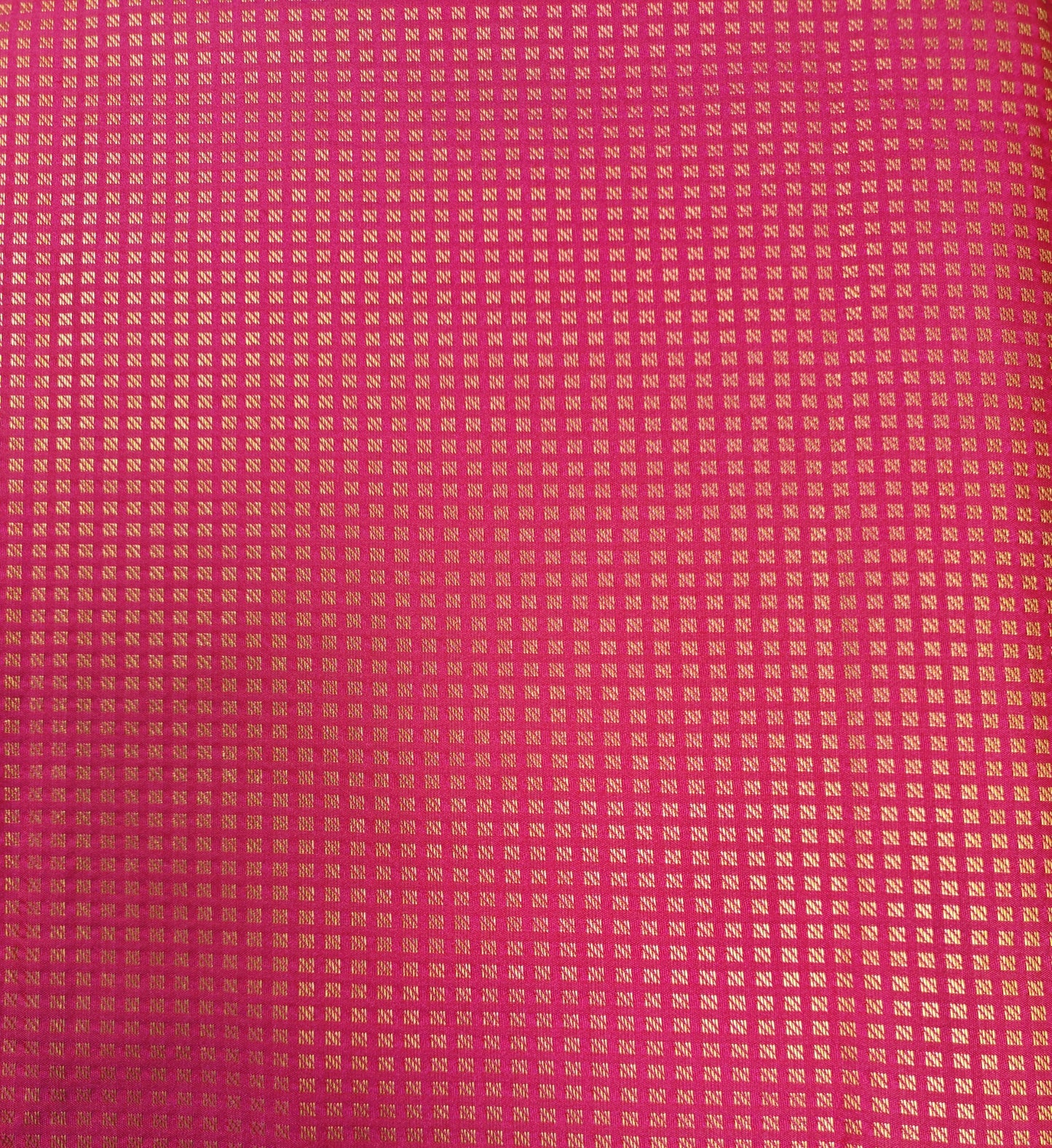 Checkered Weave - Kancheevaram semi-silk saree