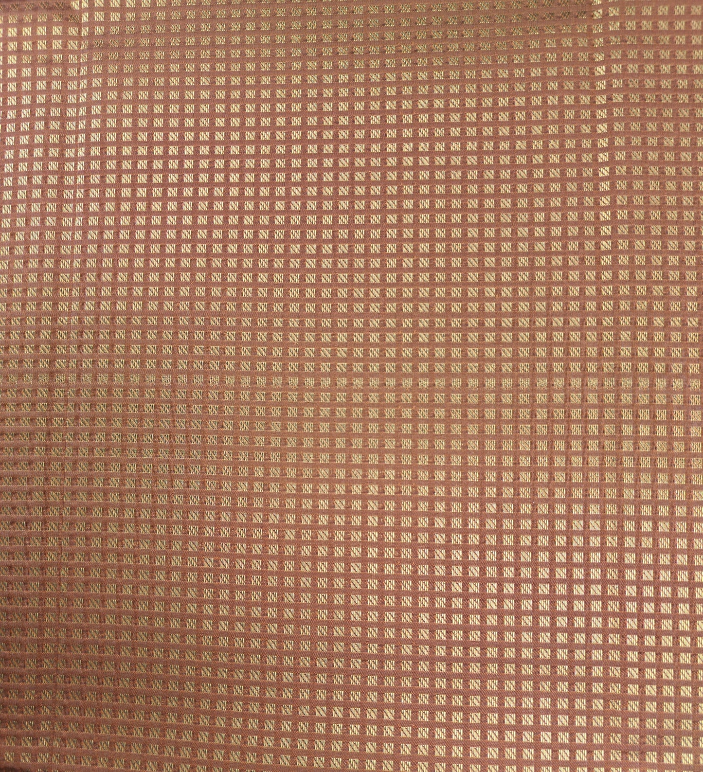 Checkered Weave - Kancheevaram semi-silk saree