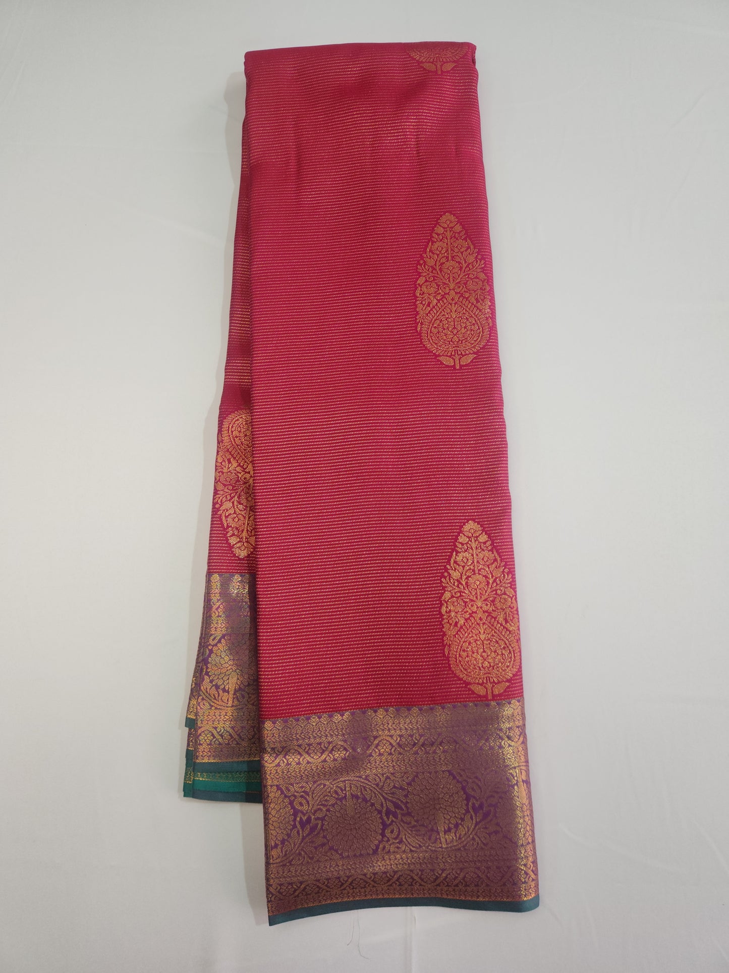 Ornate Radiance - Kancheevaram semi-silk saree