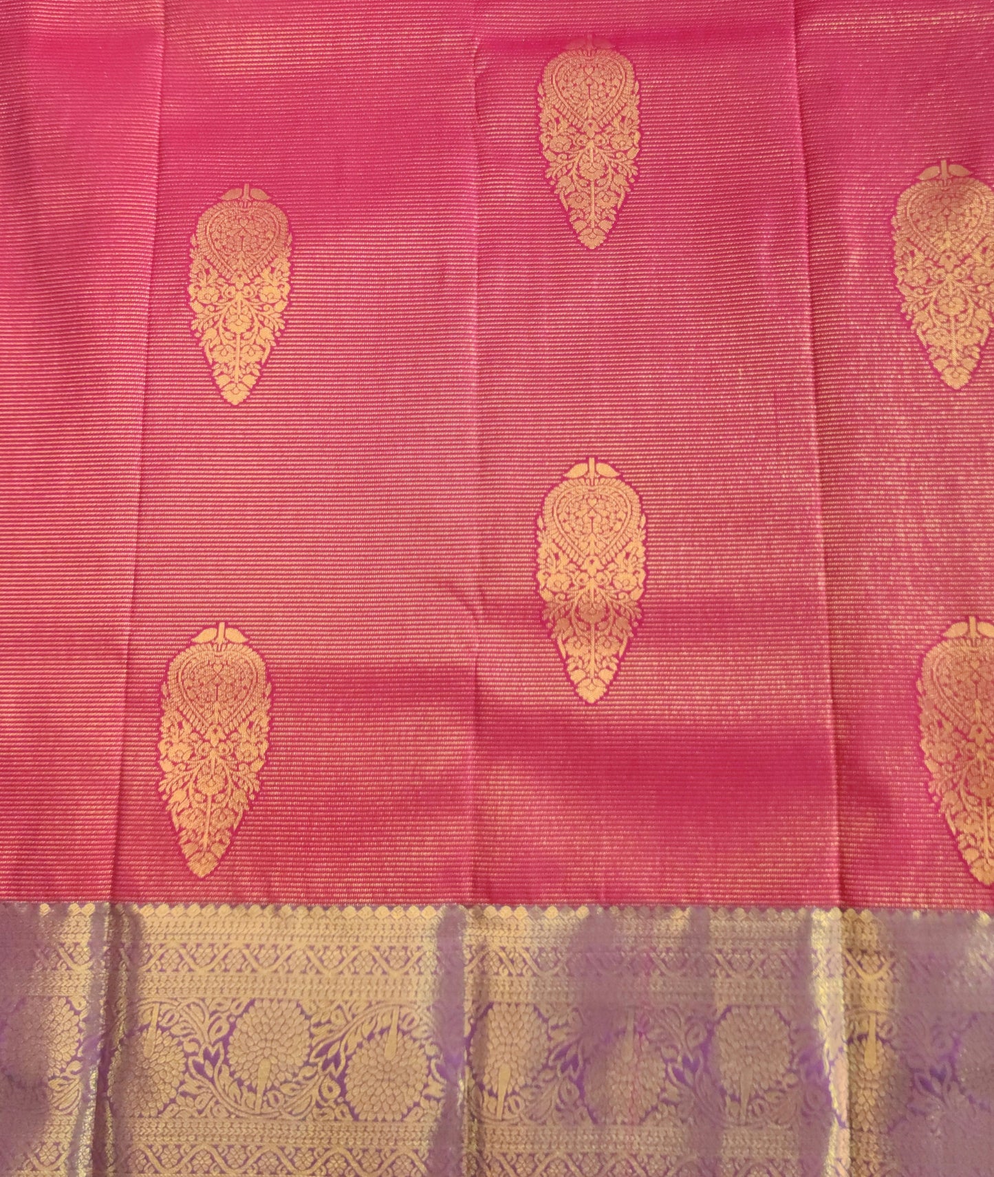 Ornate Radiance - Kancheevaram semi-silk saree