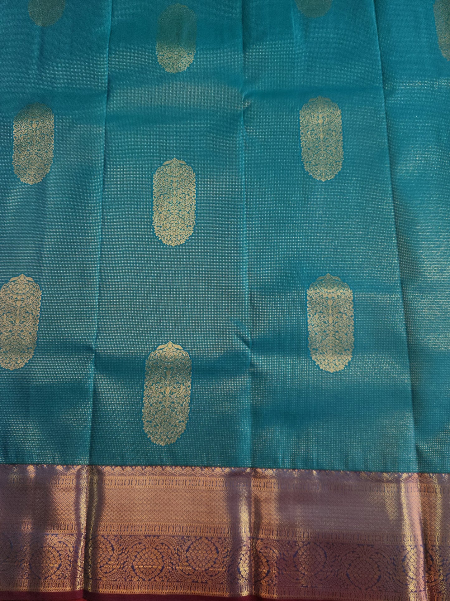 Ornate Radiance - Kancheevaram semi-silk saree