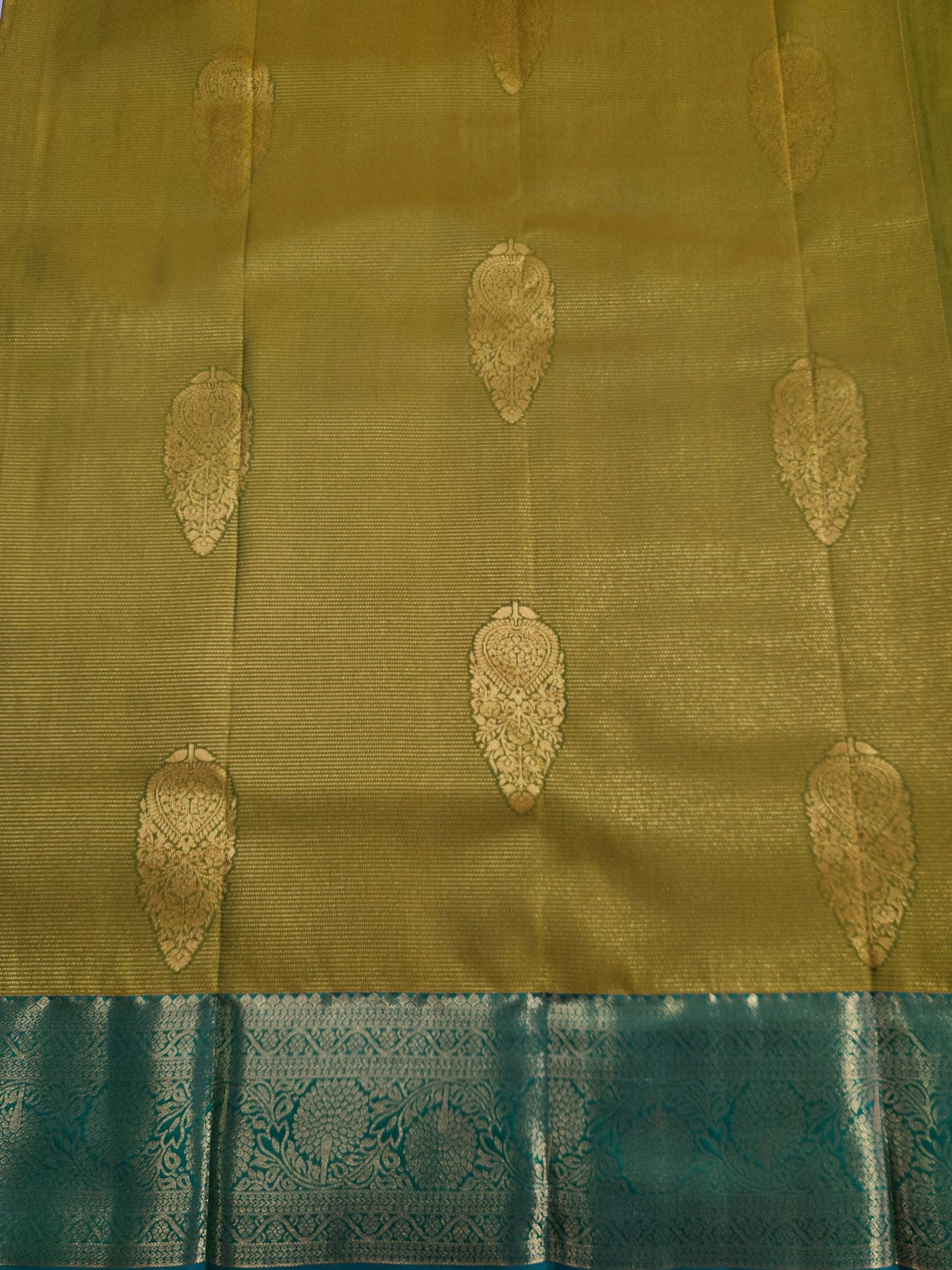 Ornate Radiance - Kancheevaram semi-silk saree