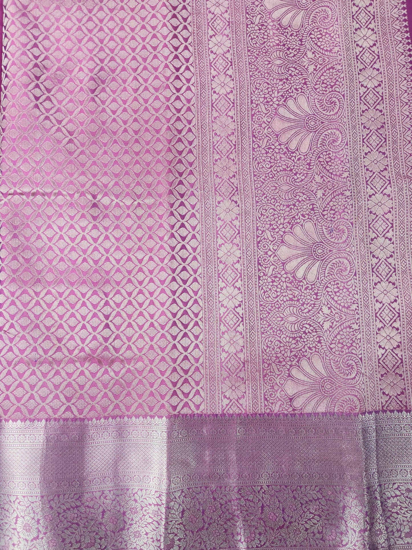 Timeless Paisley - Kancheevaram semi-silk saree