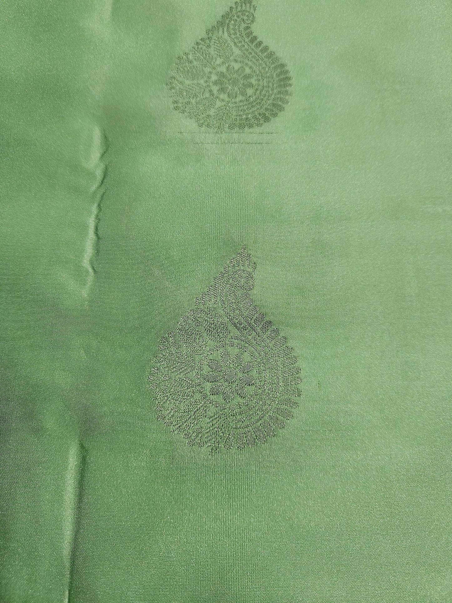 Timeless Paisley - Kancheevaram semi-silk saree