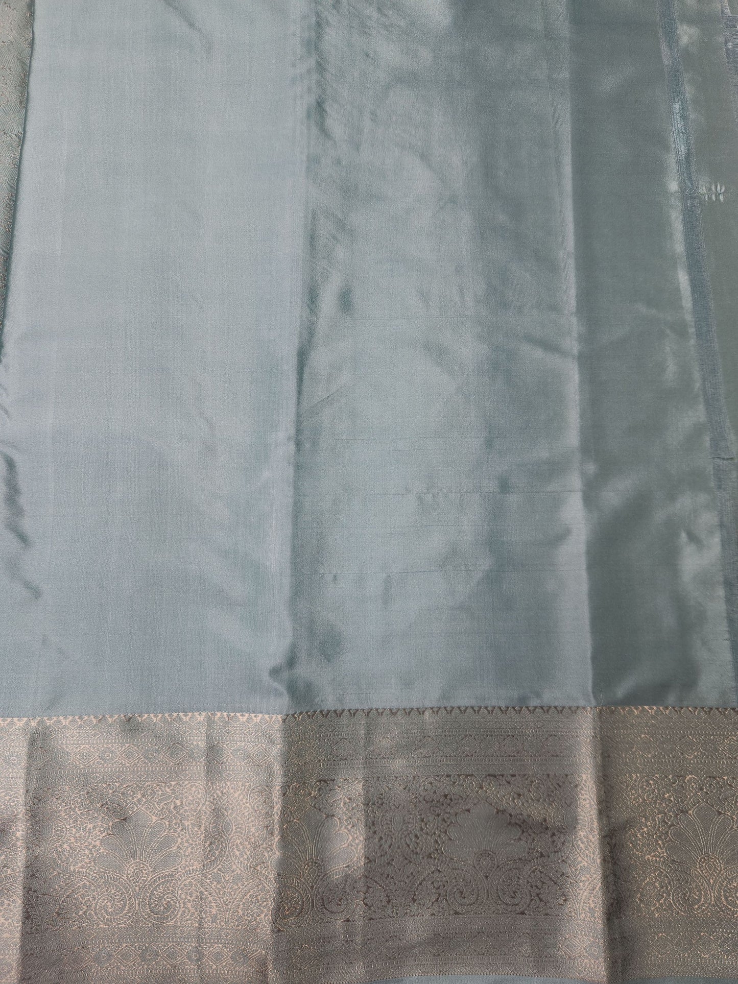 Timeless Paisley - Kancheevaram semi-silk saree
