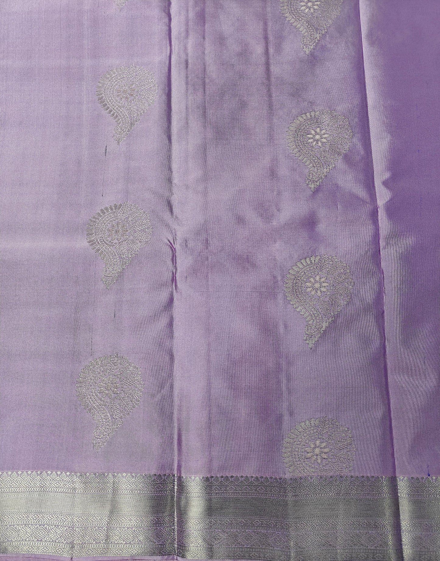 Timeless Paisley - Kancheevaram semi-silk saree