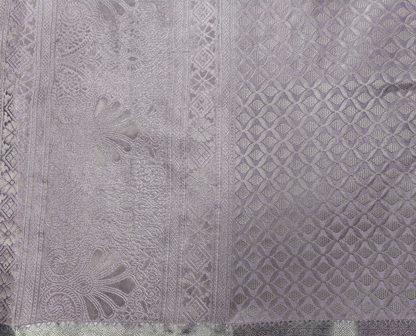 Timeless Paisley - Kancheevaram semi-silk saree