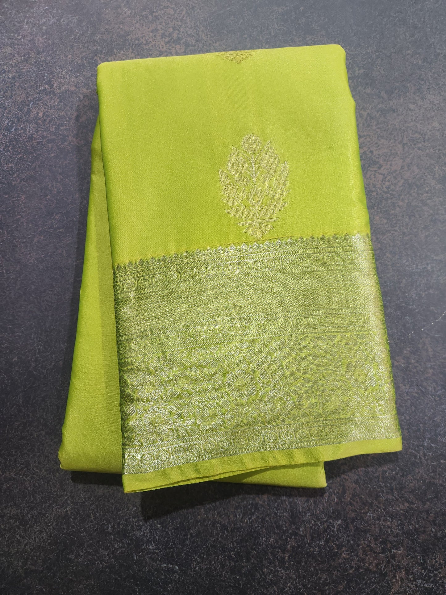 Timeless Paisley - Kancheevaram semi-silk saree