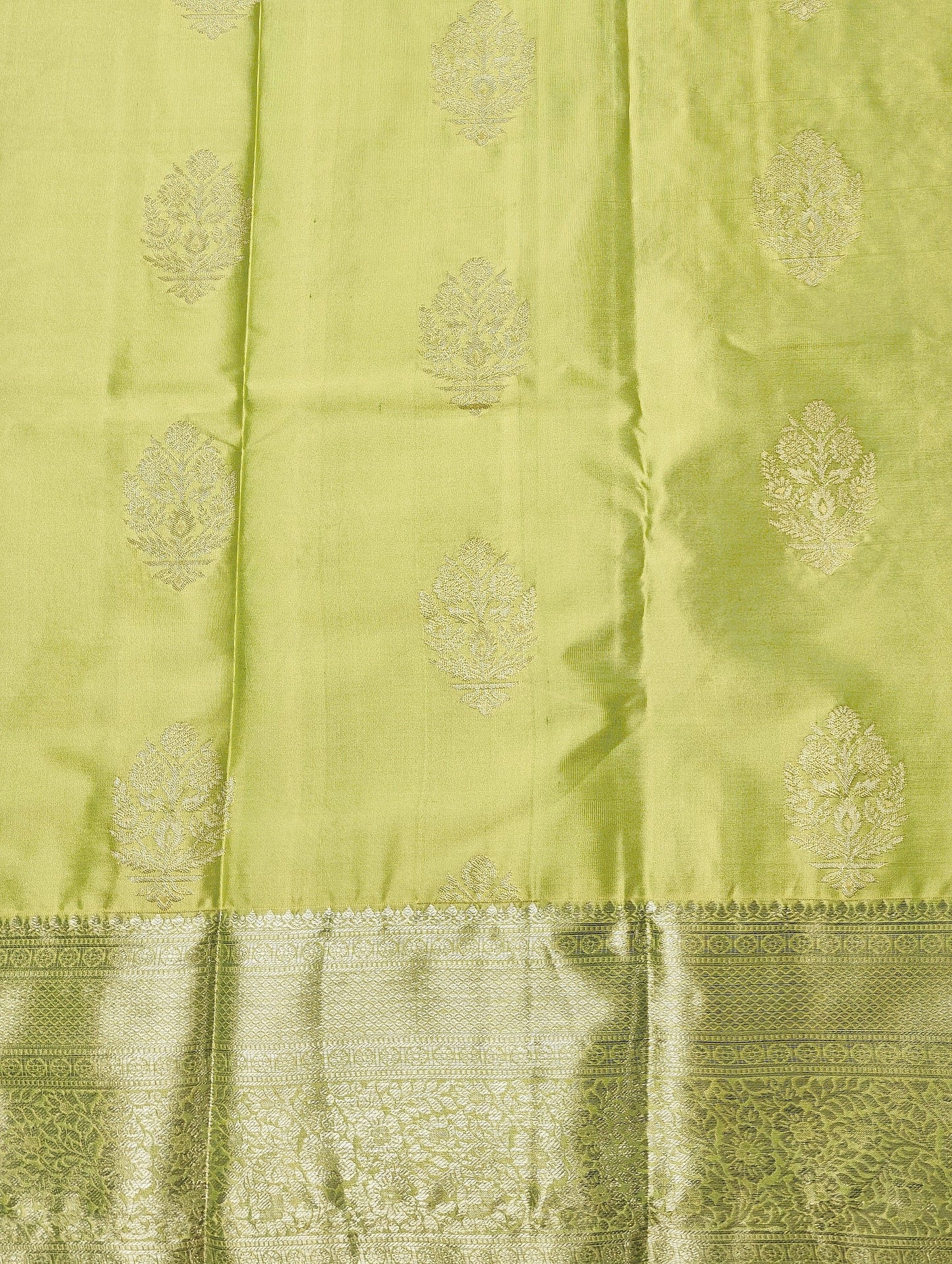 Timeless Paisley - Kancheevaram semi-silk saree