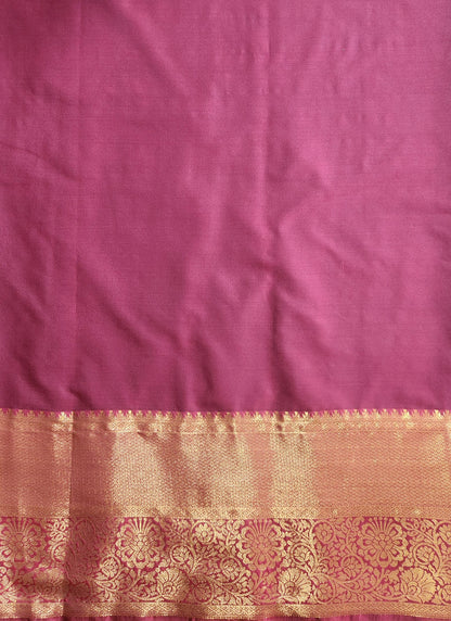 Peacock Symphony -  Kancheevaram semi-silk