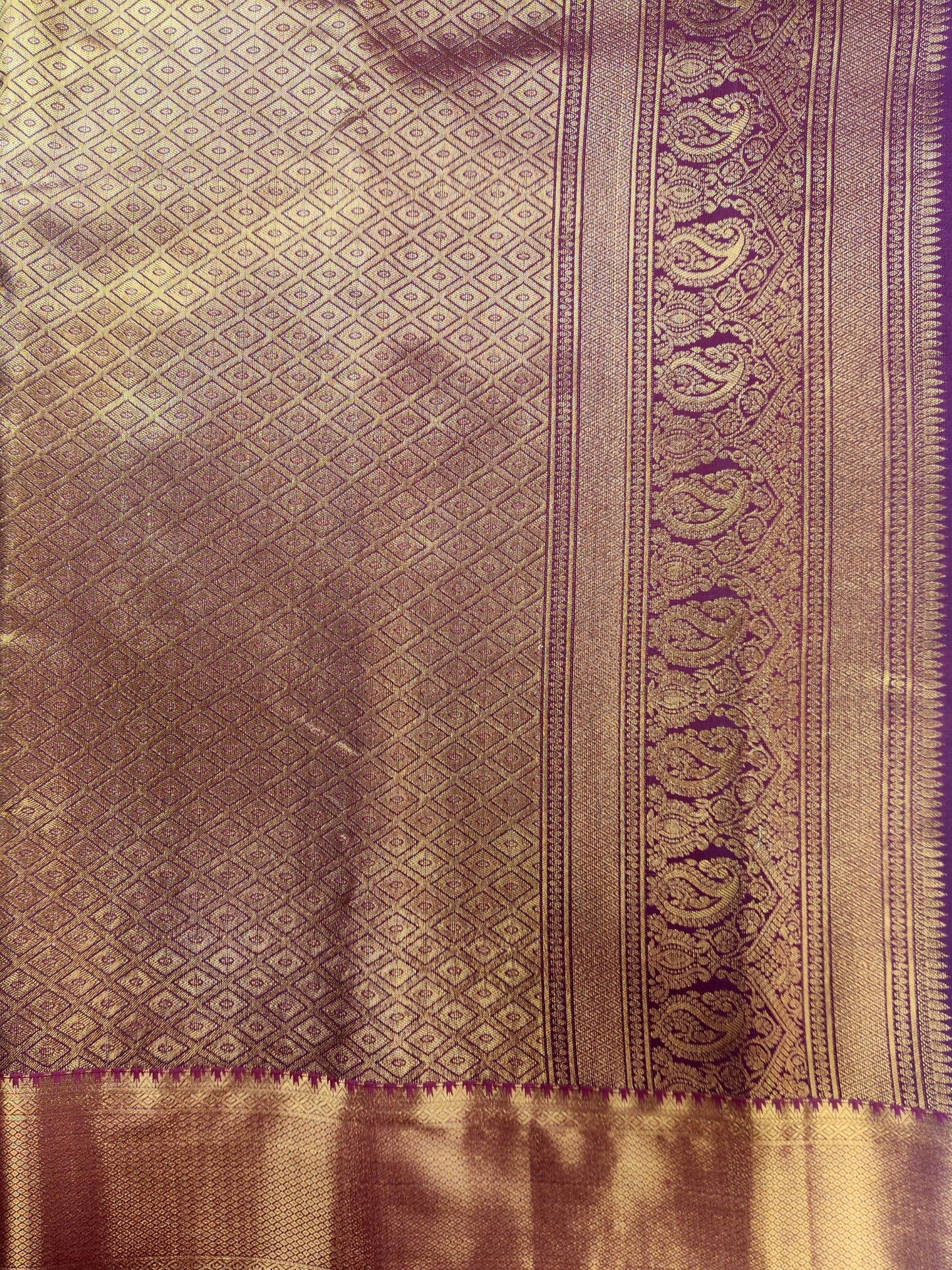Peacock Symphony -  Kancheevaram semi-silk