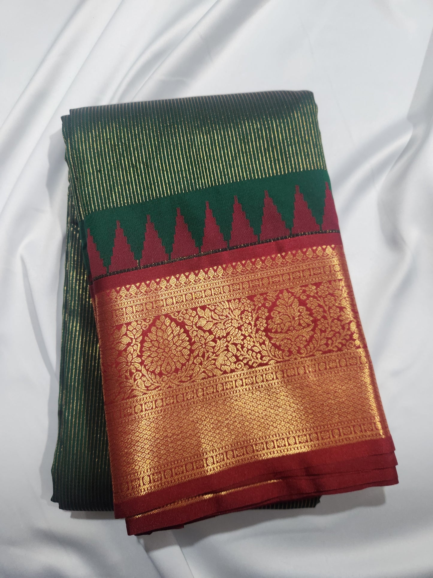 Kancheevaram semi silk brocade saree