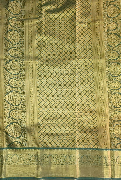 Kancheevaram semi silk brocade saree