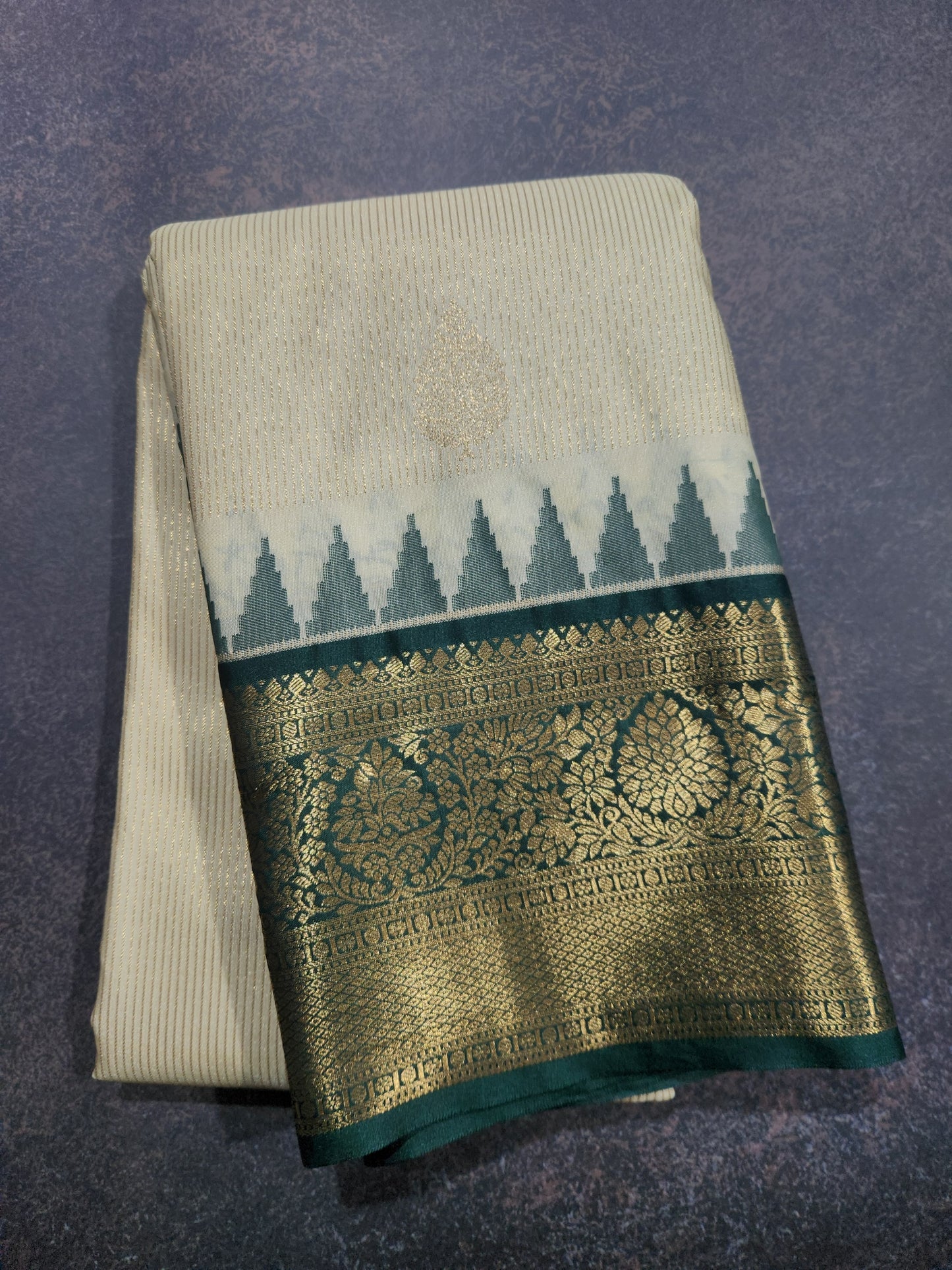 Kancheevaram semi silk brocade saree