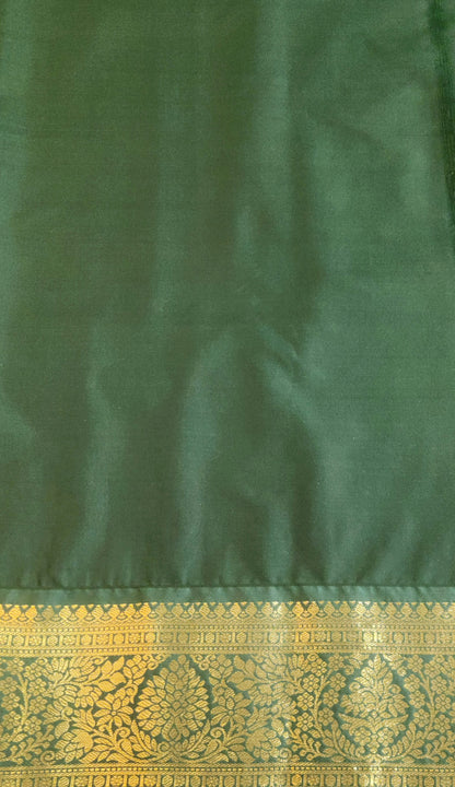 Kancheevaram semi silk brocade saree