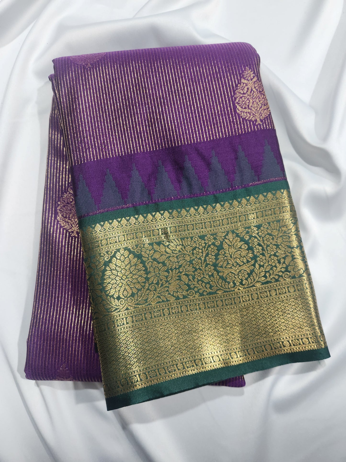 Kancheevaram semi silk brocade saree