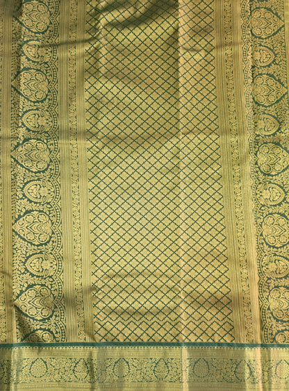 Kancheevaram semi silk brocade saree