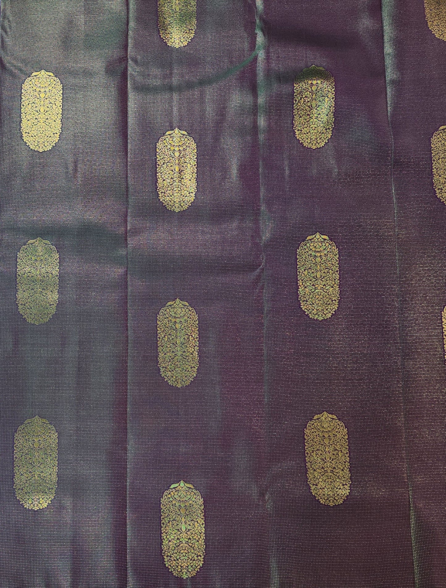 Ornate Radiance - Kancheevaram semi-silk saree