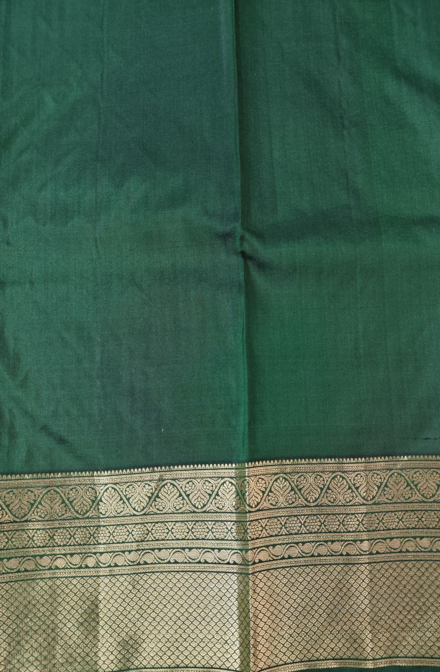 Pure Kancheevaram Silk Saree with triangle checkered pattern