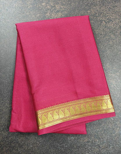 Minimalism - Pure Crepe Self Saree