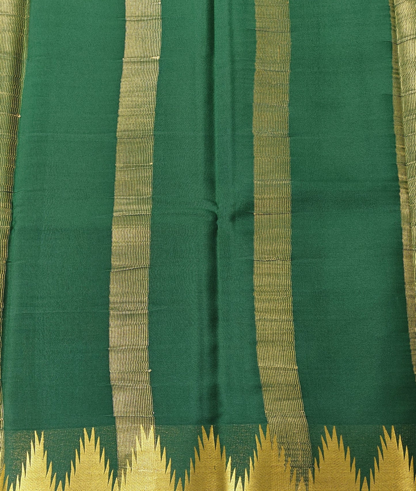 Grace in Weave - Pure crepe 90grams Temple border saree