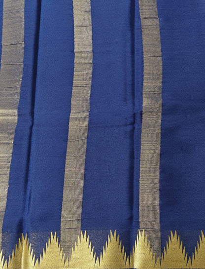 Grace in Weave - Pure crepe 90grams Temple border saree