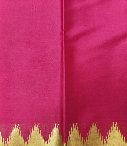 Grace in Weave - Pure crepe 90grams Temple border saree