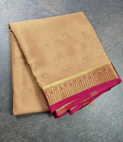 Pure Crepe Saree with small  motifs