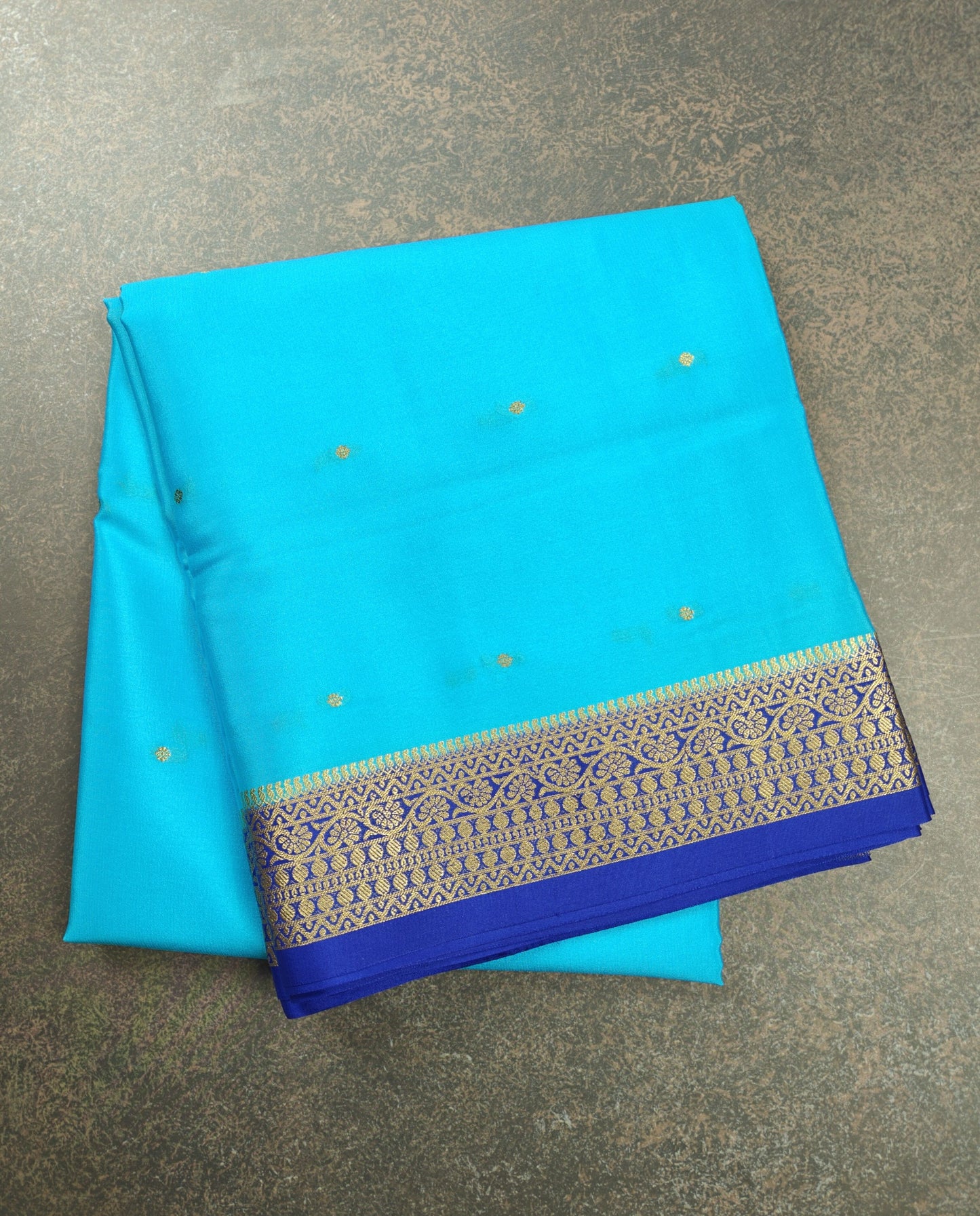 Pure Crepe Saree with small  motifs
