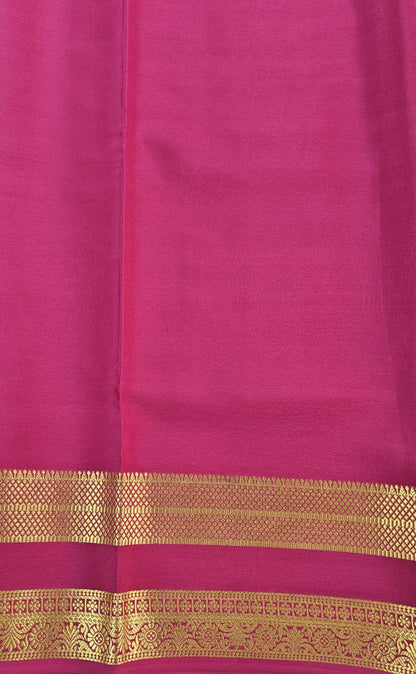 Pure Crepe saree with Bentex border