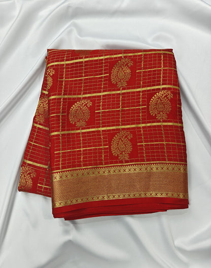 Timeless Grids - Pure Checkered Crepe Sarees