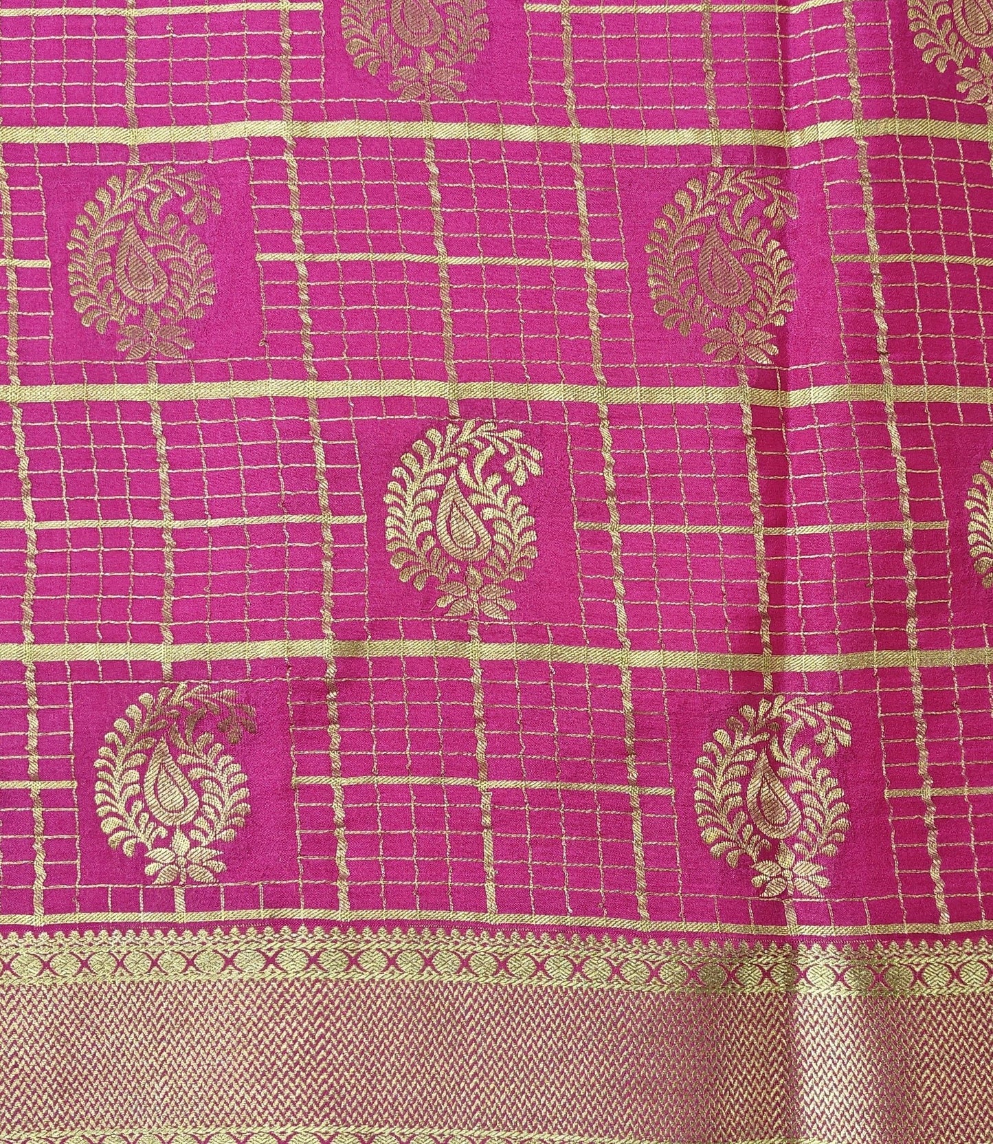 Timeless Grids - Pure Checkered Crepe Sarees
