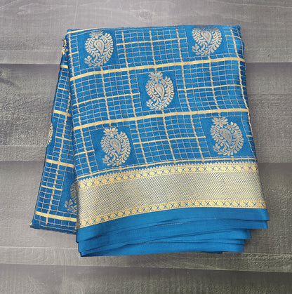Timeless Grids - Pure Checkered Crepe Sarees