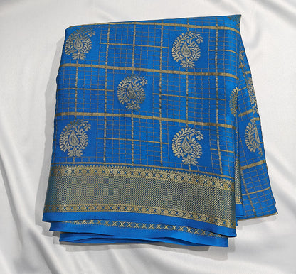 Timeless Grids - Pure Checkered Crepe Sarees