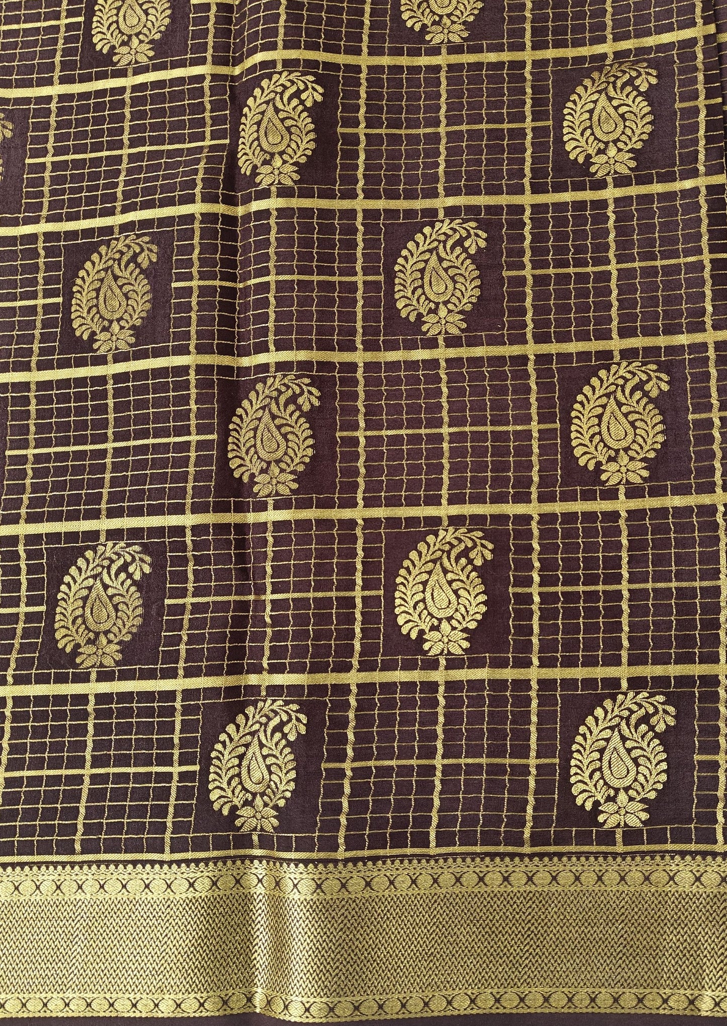 Timeless Grids - Pure Checkered Crepe Sarees