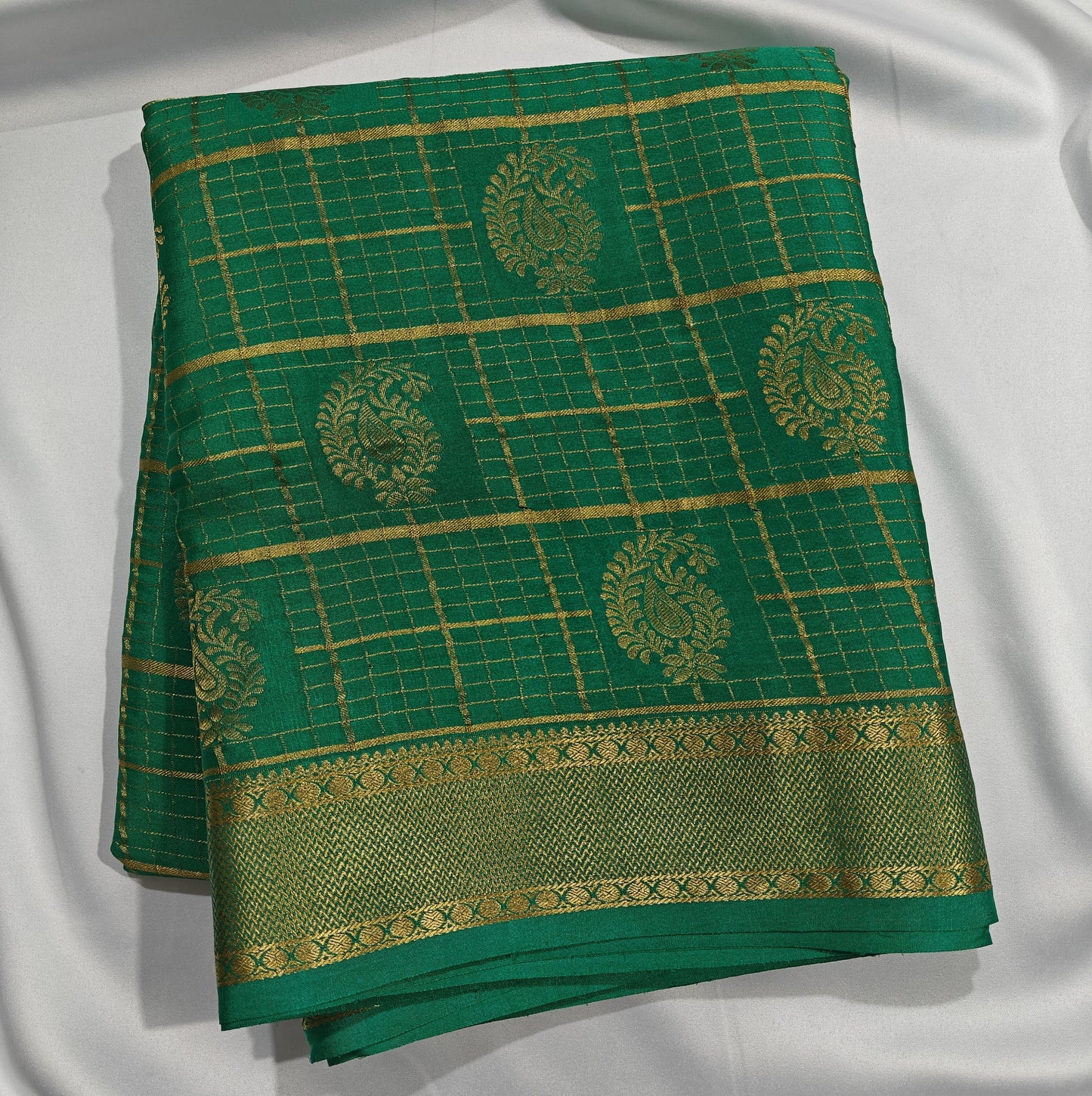 Timeless Grids - Pure Checkered Crepe Sarees
