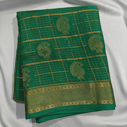 Timeless Grids - Pure Checkered Crepe Sarees