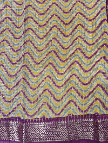 Waves & Weaves - Printed Saree