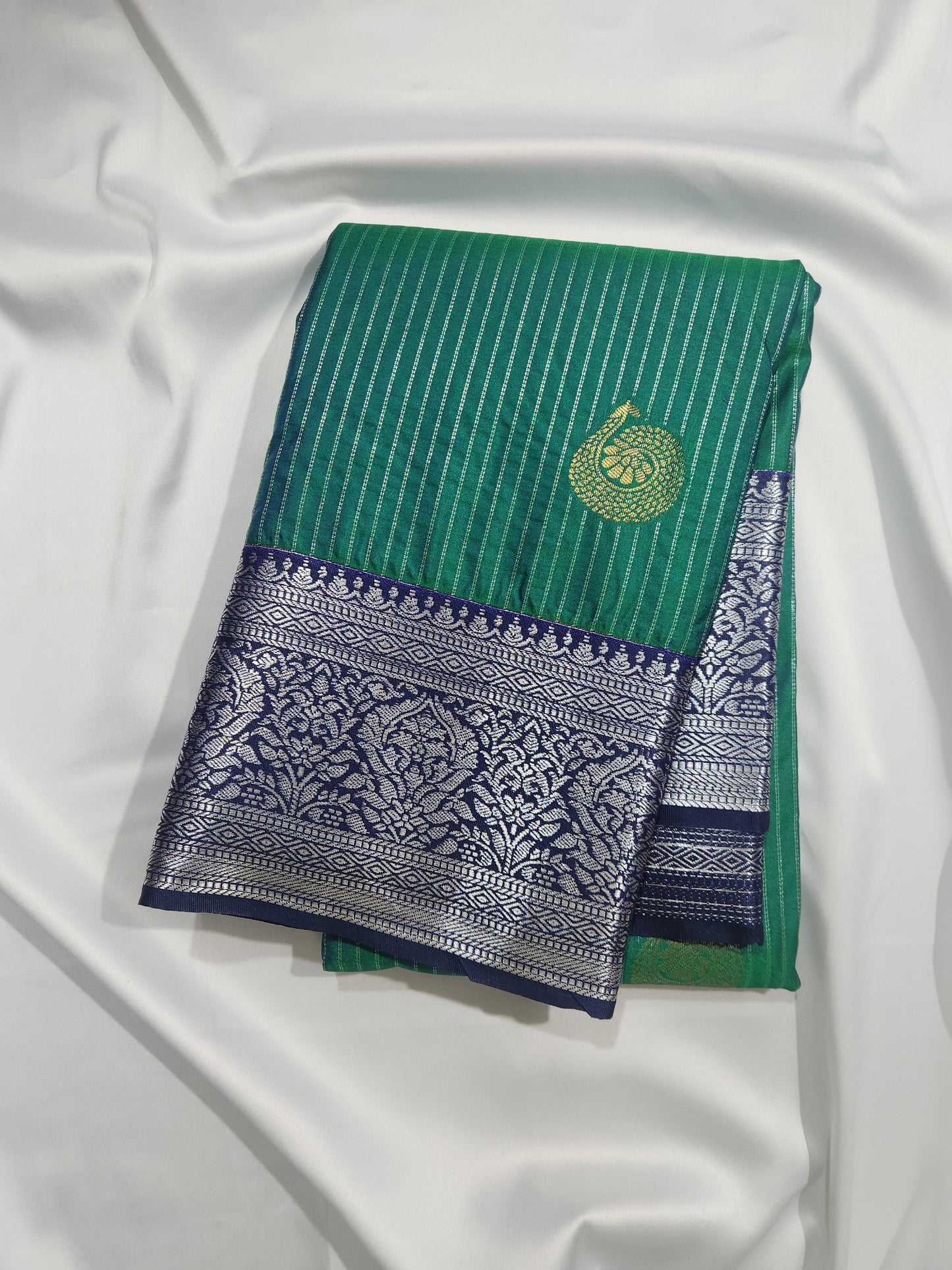 Threads of Radiance - Kancheevaram semi-silk saree