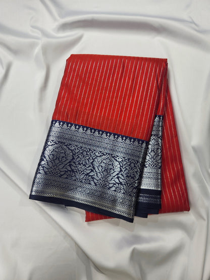 Threads of Radiance - Kancheevaram semi-silk saree