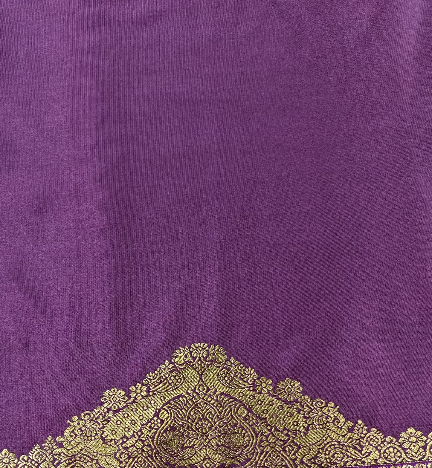 Temple border - Kancheevaram semi-silk saree