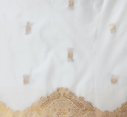 Temple border - Kancheevaram semi-silk saree