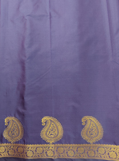 Paisley & Motifs - Kancheevaram semi-silk saree