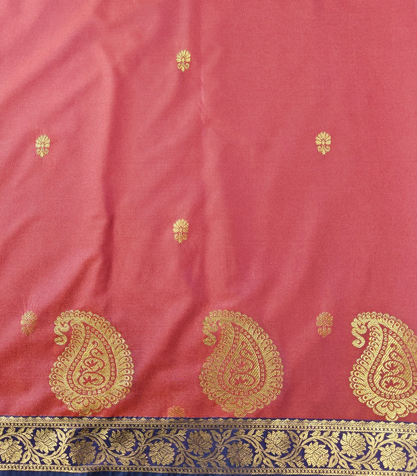 Paisley & Motifs - Kancheevaram semi-silk saree